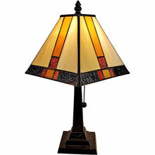 Load image into Gallery viewer, Metal Candlestick Table Lamp With Beige Empire Shade - Dark Brown
