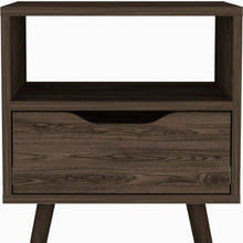 Load image into Gallery viewer, 25" Wood One Drawer Nightstand - Brown