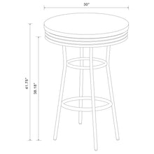 Load image into Gallery viewer, 3 Piece Round 1950S Bistro Pub Bar Table Set - Black
