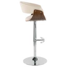Load image into Gallery viewer, Vintage Mod - Mid Century Modern Adjustable Height Barstool With Swivel With Rounded T Footrest (Set of 2)