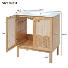 Load image into Gallery viewer, Bathroom Vanity Cabinet With Doors, Soft Close Design