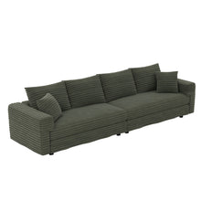Load image into Gallery viewer, 4 Seat Sofa, Deep Seat Couches With Soft Pillows