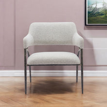 Load image into Gallery viewer, 28" Fabric Arm Chair - Gray And Black