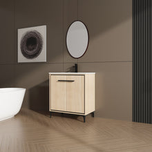 Load image into Gallery viewer, Modern Bathroom Vanity Base With Basin And Storage Cabinet