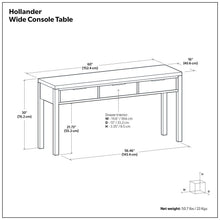 Load image into Gallery viewer, Hollander - Wide Console Table