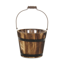 Load image into Gallery viewer, Round Bucket Planter - Brown