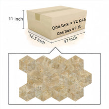Load image into Gallery viewer, Hexagon Natural Marble Polished Tile For Wall And Floor (Set of 12)