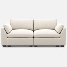 Load image into Gallery viewer, Modular Loveseat - Beige / Black