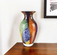 Load image into Gallery viewer, Urn Murano Table Vase - Blue / Green / Orange