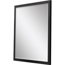 Load image into Gallery viewer, Hammered Geometric Finish Framed Accent Mirror - Black