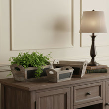 Load image into Gallery viewer, Rectangular Planter Boxes (Set of 3) - Brown