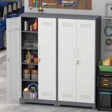 Load image into Gallery viewer, Lockers With Locking Doors, Adjustable Shelves, High Broom Tool Storage Cabinet