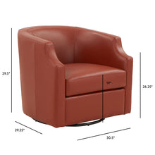 Load image into Gallery viewer, Emmett - Swivel Glider Barrel Chair With Clip Arm Design