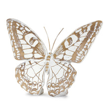 Load image into Gallery viewer, Poly Butterfly Tabletop Sculpture (Set of 3) - Brown / White