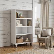 Load image into Gallery viewer, Six Tier Bookcase - White