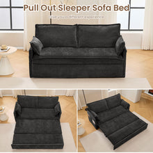 Load image into Gallery viewer, Pull Out Sofa Bed, Convertible Sleeper Sofa Couch, Side Storage, And USB / C - Type Charging Ports Chair