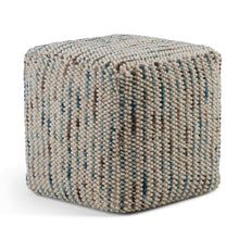 Load image into Gallery viewer, Zoey - Handcrafted Woven Cube Pouf