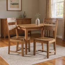 Load image into Gallery viewer, Mid - Century Solid Wood Ladder Back Dining Side Chairs (Set of 2) - Brown