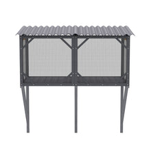 Load image into Gallery viewer, Premium Cat Window Box With Bug Proof Net For Large Indoor Cats Spruce Wood & Polyester - Antique Gray