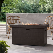 Load image into Gallery viewer, Custer - Rectangular Fire Pit 50, 000 Btu Magnesium Oxide - Brown