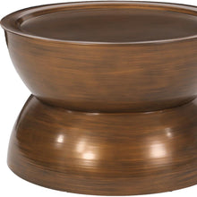 Load image into Gallery viewer, Iron Round Pedestal Coffee Table - Brown