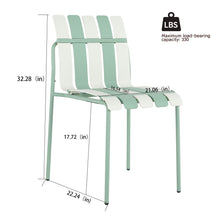 Load image into Gallery viewer, 4 Piece Set Of Modern Color Block Designed Single Chairs With Round Table