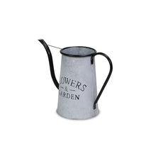 Load image into Gallery viewer, Galvanized Flowers Garden Decorative Watering Can - Black / Gray