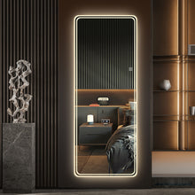 Load image into Gallery viewer, Frameless Full Length Floor Mirror With LED Light, Dimming & 3 Color Modes Mirror - Silver