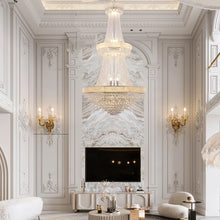Load image into Gallery viewer, Empire Multi Light Crystal Metal Dimmable Chandelier - Clear / Silver
