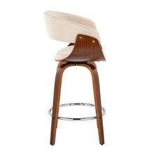 Load image into Gallery viewer, Vintage Mod - Mid Century Modern Fixed Height Counter Stool With Swivel With Round Footrest (Set of 2)