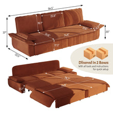 Load image into Gallery viewer, King Size Pull Out Sofa Bed, 3 In 1 Convertible Multifunctional