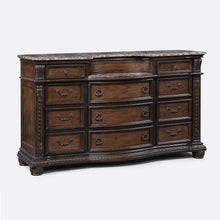 Load image into Gallery viewer, 11 Drawer Dresser - Brown / Coffee