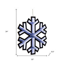 Load image into Gallery viewer, Christmas Snowflakes Tabletop Sign With LED (633787) - White