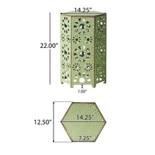 Load image into Gallery viewer, Galore - Side Table With Sunburst Cut Out Design