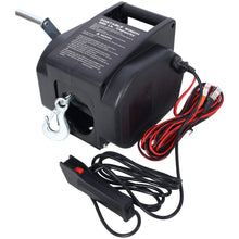 Load image into Gallery viewer, Reversible Electric Trailer Winch For Boats Up To 5000 Lbs With Galvanized Wire Rope And Casing - Black