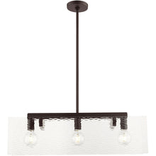 Load image into Gallery viewer, 17" Three Light Dimmable Chandelier With Shades - Bronze