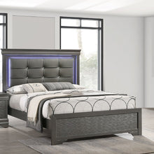 Load image into Gallery viewer, Bed With Square Button Tufting And LED Lights