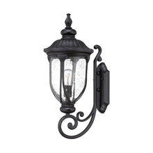 Load image into Gallery viewer, XL Cast Aluminum Glass Lantern Wall Light - Matte Black