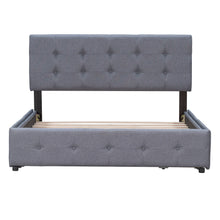 Load image into Gallery viewer, Upholstered Platform Bed With Classic Headboard And Drawers, No Box Spring Needed