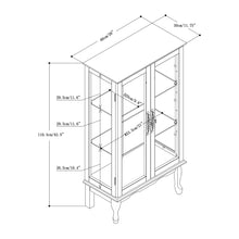 Load image into Gallery viewer, Curio Cabinet Lighted Curio Diapaly Cabinet With Adjustable Shelves And Mirrored Back Panel, Tempered Glass Doors (3 Tier), (E26 Light Bulb Not Included)