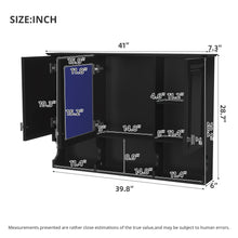 Load image into Gallery viewer, Modern Wall Mounted Mirror Medicine Cabinet With Open Shelves, Adjustable Interior, Storage Over Toilet