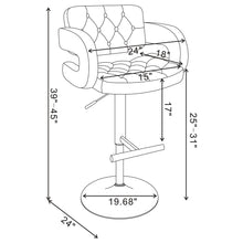 Load image into Gallery viewer, Adjustable Bar Stool With Upholstery