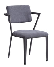 Load image into Gallery viewer, Gunmetal Upholstered Fabric Open Back Dining Side Chairs (Set of 2) - Gray
