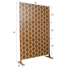 Load image into Gallery viewer, Outdoor & Indoor Metal Privacy Freestanding Decorative Screen