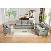 Load image into Gallery viewer, Modern Sofa Set With Double Layer Cushion And Side Storage Pockets
