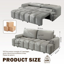 Load image into Gallery viewer, 4 Seater Modern Couch With Seats Storage
