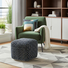 Load image into Gallery viewer, Polyester Ottoman - Black