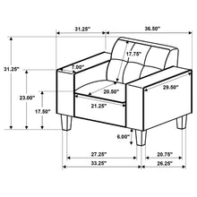 Load image into Gallery viewer, Dana - Track Arm Tufted Accent Chair