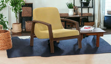 Load image into Gallery viewer, Retro Modern Wood Armchair - Gold And Walnut