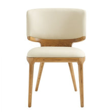 Load image into Gallery viewer, Upholstered Faux Leather King Louis Back Dining Side Chairs (Set of 2) - Beige